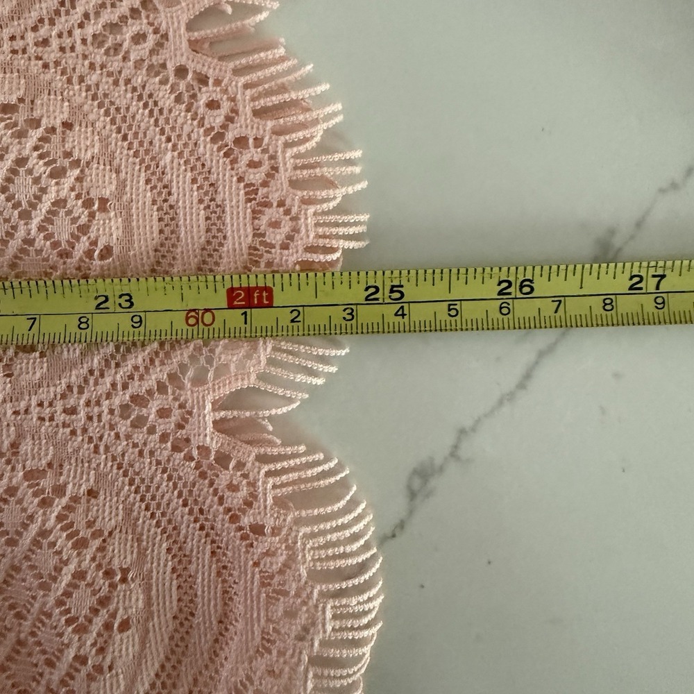 Love J Coral Crochet Halter Tank Top Lined Size Small Feminine Coquette Romantic - Picture 8 of 8